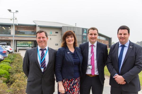 Andrew Welcomes the Secretary of State for Education to Goole Academy