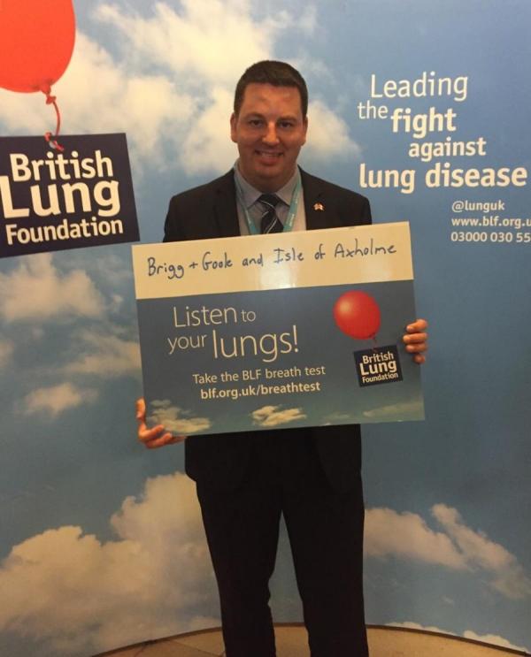 Andrew Supports British Lung Foundation’s Lung Health Awareness Campaign